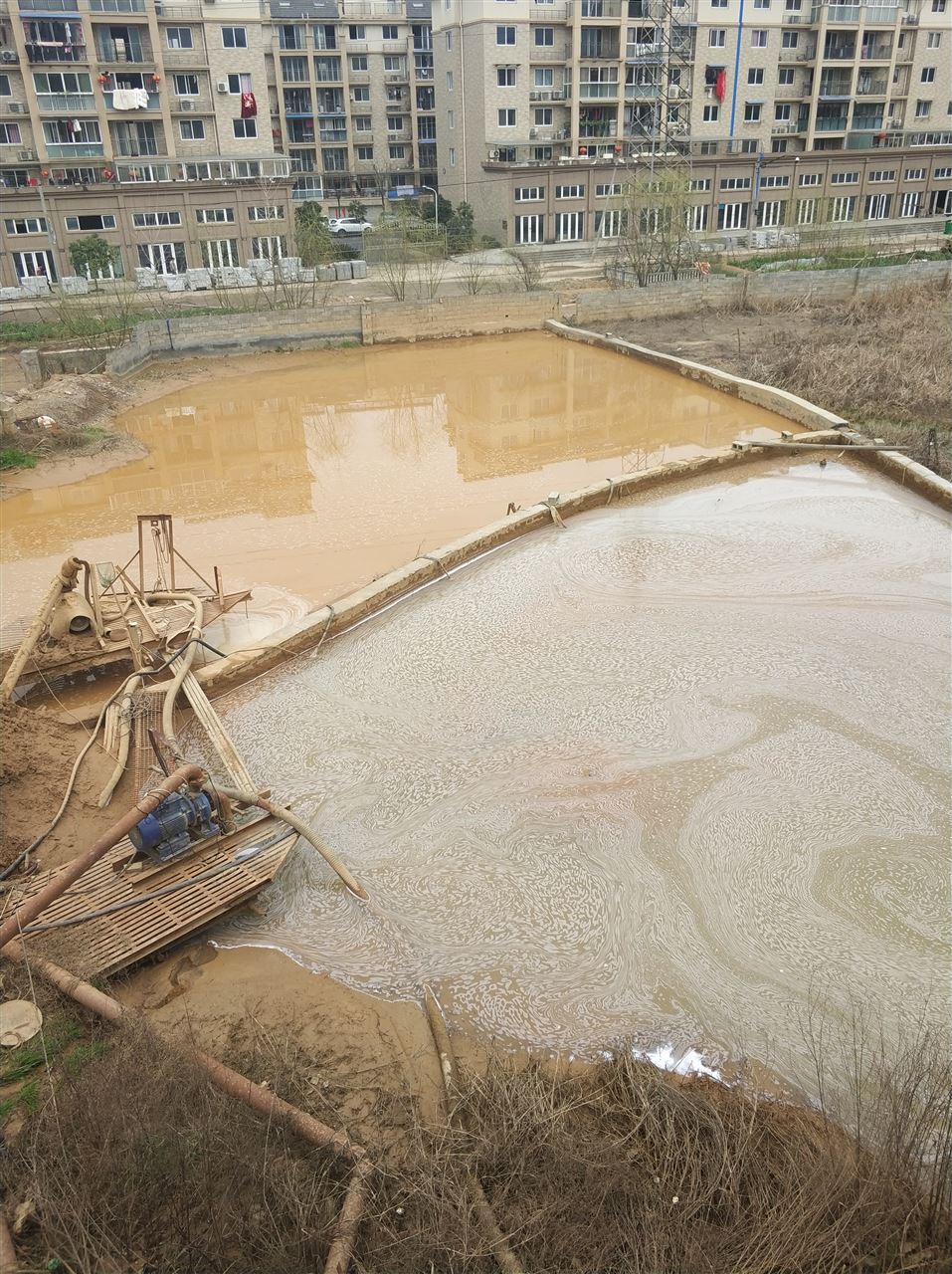 双湖沉淀池淤泥清理-厂区废水池淤泥清淤